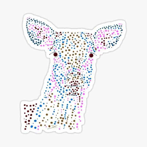 Artikel-Vorschau von Reh - Deer (gepunktet/pointed) Version 4, designt und verkauft von Doris Thomas.