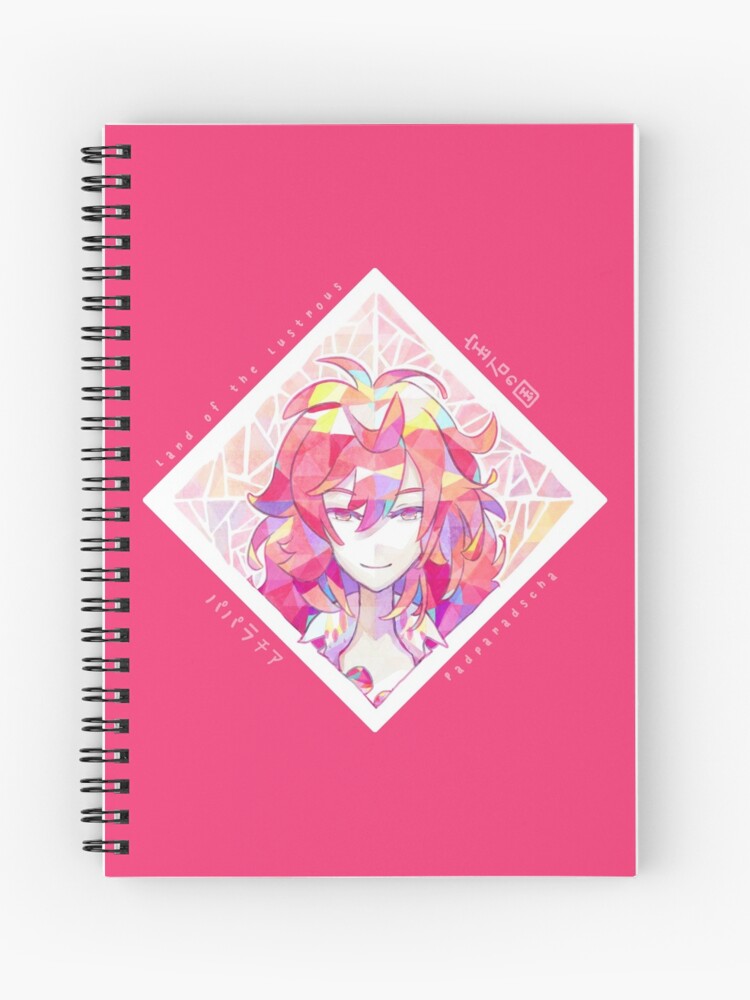 padparadscha houseki no kuni spiral notebook by sedeto redbubble redbubble