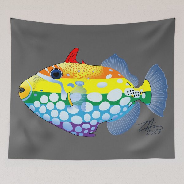 Item preview, Gay Clown Triggerfish designed and sold by Zia Frazier.