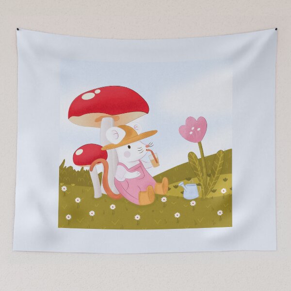 Item preview, A Mouse's Delight in Mushroom Meadow designed and sold by istoriadesign.