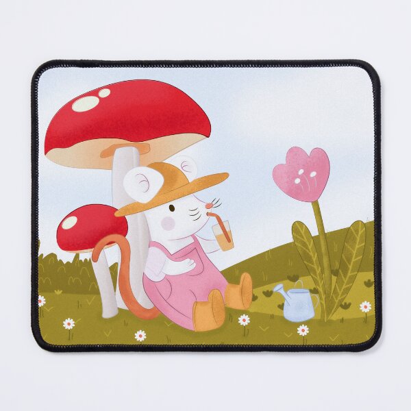 Item preview, A Mouse's Delight in Mushroom Meadow designed and sold by istoriadesign.