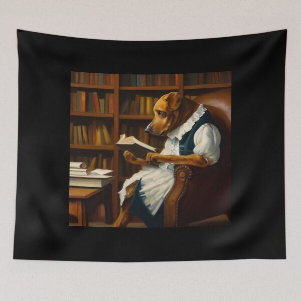 Item preview, Dog Reading designed and sold by CrankyOldDude.