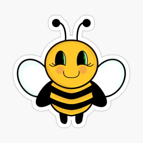 Bee | Honeybee | Retro Sticker