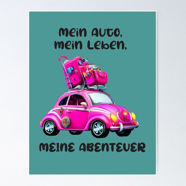 Item preview, "The adventure begins: my car, my life, my adventures" designed and sold by T-ShirtGalerie.