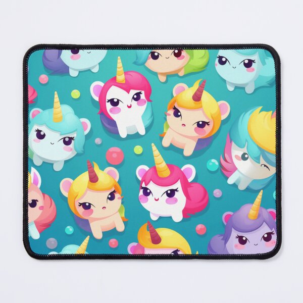 Item preview, Mini Unicorns Kawai Animated Patterns designed and sold by DigitalPixelize.