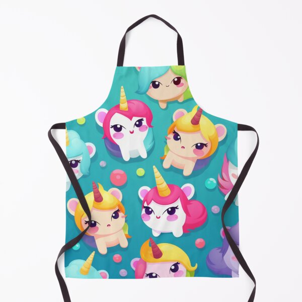 Item preview, Mini Unicorns Kawai Animated Patterns designed and sold by DigitalPixelize.