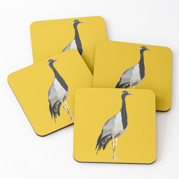 Item preview, D is for Demoiselle Crane,Demoiselle Crane – Elegant Migratory Bird Illustration designed and sold by PrettylittlepastelUk.