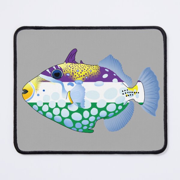 Item preview, Genderqueer Clown Triggerfish designed and sold by Zia Frazier.
