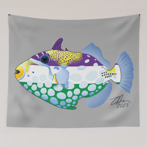 Item preview, Genderqueer Clown Triggerfish designed and sold by Zia Frazier.