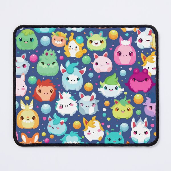 Item preview, mini figurines kawaii animated patterns designed and sold by DigitalPixelize.