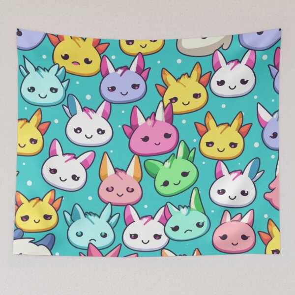 Item preview,  mini smileys kawaii animated patterns designed and sold by DigitalPixelize.