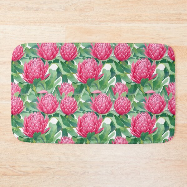 Item preview, Elegant Pink and Red Protea Design with Green Foliage designed and sold by capefox.