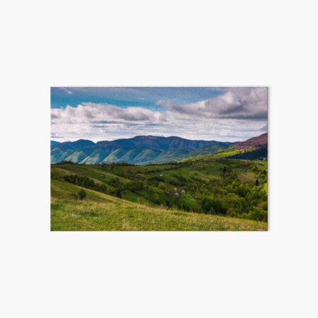 beautiful mountainous countryside in springtime Art Board Print