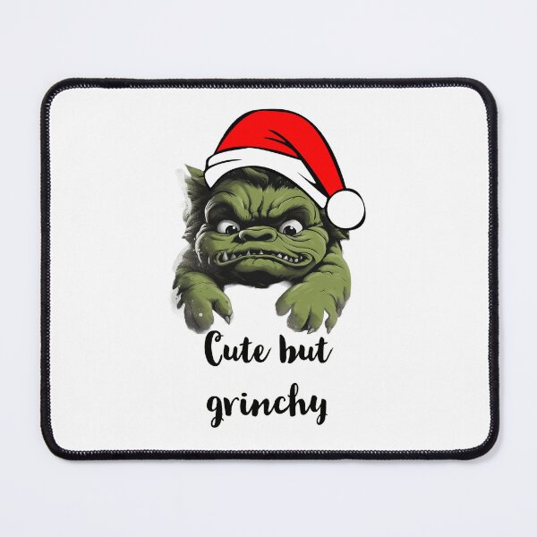 Item preview, Cute Green Troll Christmas Xmas 'Cute but Grinchy' designed and sold by SADStyleDesigns.