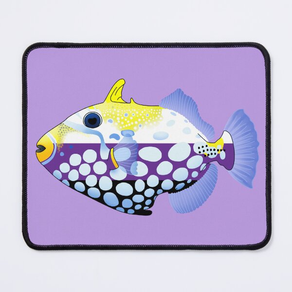 Item preview, Nonbinary Clown Triggerfish designed and sold by Zia Frazier.
