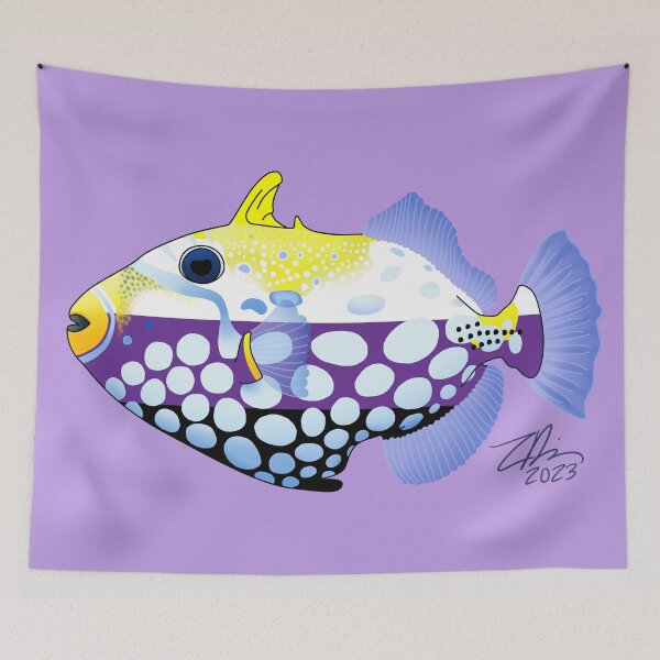 Item preview, Nonbinary Clown Triggerfish designed and sold by Zia Frazier.