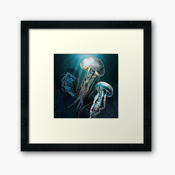 Vista previa del artículo con la obra «Medusa metálica V», diseñado y vendido por spacefrogdesign.