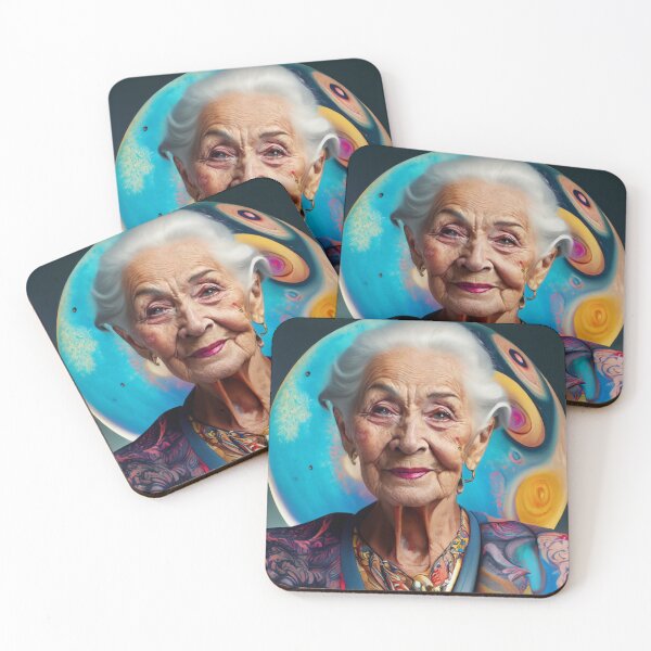 Item preview, Portrait of old woman, planet designed and sold by jsebouvi.