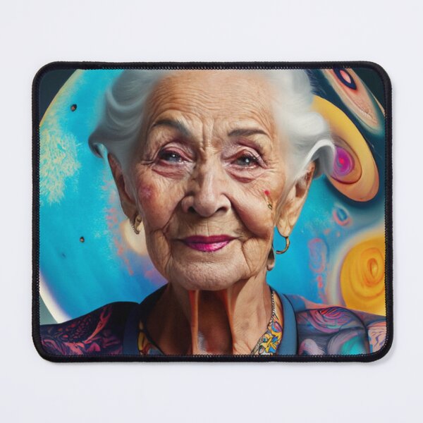 Item preview, Portrait of old woman, planet designed and sold by jsebouvi.