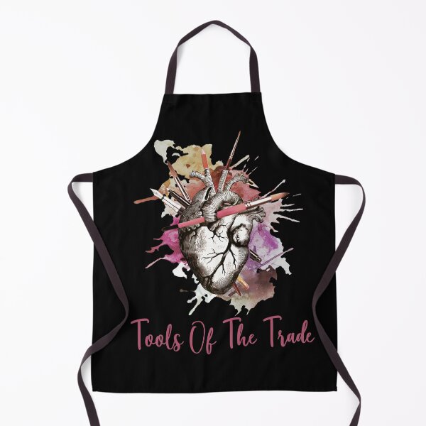 Item preview, Heart for Tools of the trade, purple, artist, drawing, creation, poet, writer, artist, watercolor style designed and sold by Collagedream.