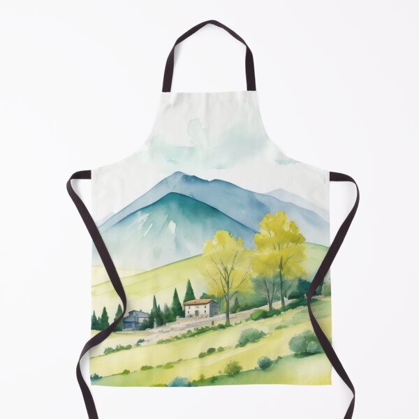 Item preview, Watercolor Apennine Mountains - Villas In The Summer designed and sold by BBGIFTSUK.