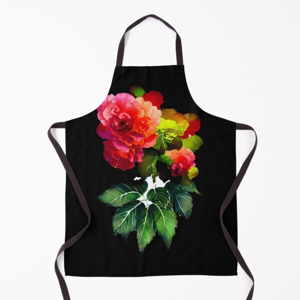 Item preview, Whimsical Begonia Garden Vibrant Digital Drawing of Flowering Begonias designed and sold by Mechanical-Artt.