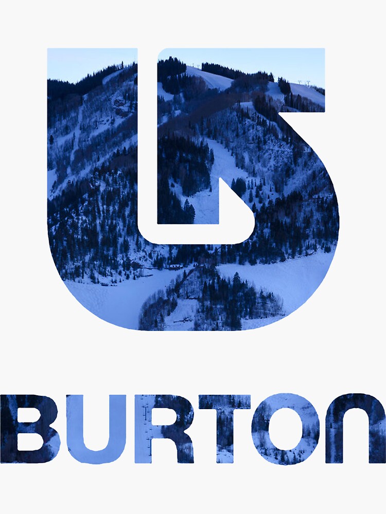 "Burton Snowboards Runs" Sticker for Sale by lexisirena Redbubble