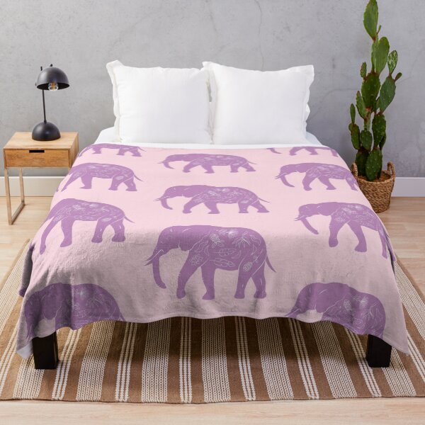 Item preview, Lilac Flora Elephant designed and sold by Natsnotfazed.