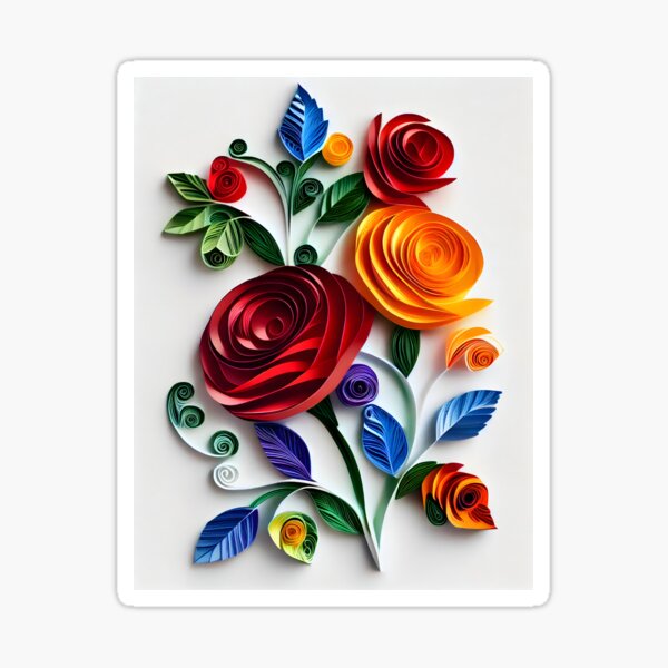 Item preview, Blooming Quills: A Trio of Floral Elegance designed and sold by ZanooziEmpire.