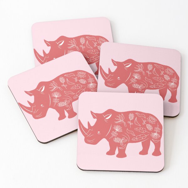 Item preview, Red Flora Rhino designed and sold by Natsnotfazed.