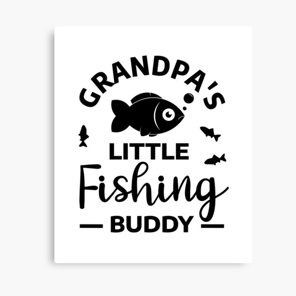 Fishing Grandpa / little fishing buddy fisherman grandson Art Board Print  for Sale by portrait4you
