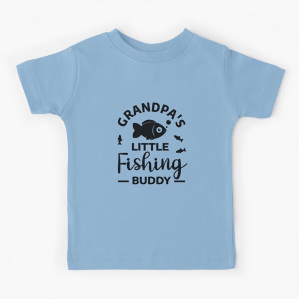 Fishing Grandpa / little fishing buddy fisherman grandson Kids T-Shirt  for Sale by portrait4you