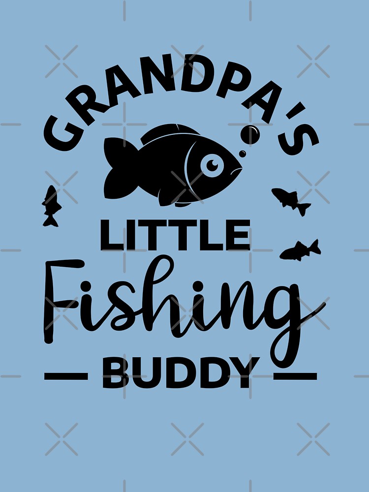  Grandpas Little Fishing Buddy Cute Kids Fishing Shirt