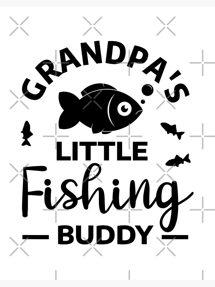 Fishing Grandpa / little fishing buddy fisherman grandson Kids T-Shirt  for Sale by portrait4you