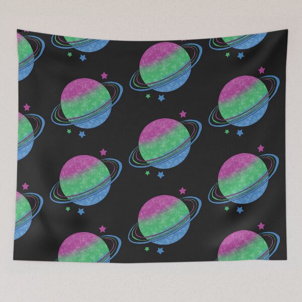 Item preview, Polysexual Pride Planet  designed and sold by Becky-Marie.