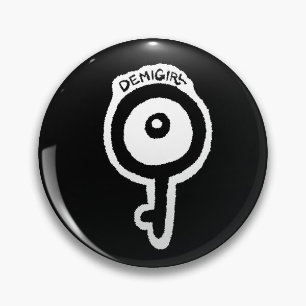 Item preview, Gender Unown : Demigirl Sticker designed and sold by scrunglysticker.