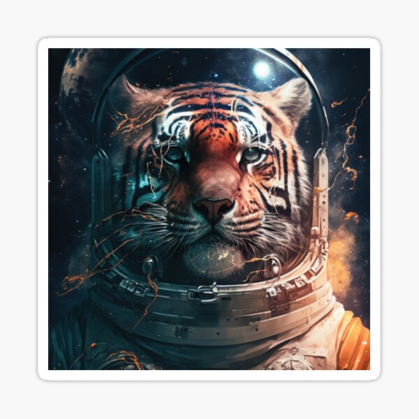 Tigre de la galaxie Sticker