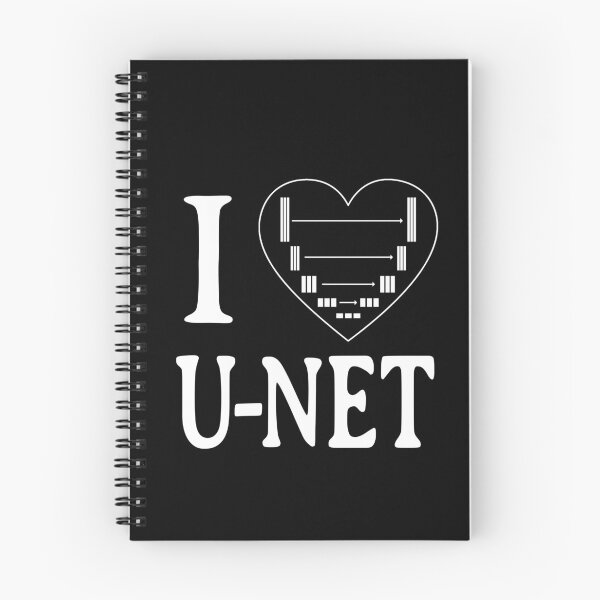 Item preview, I LOVE U-NET, Deep Learning, AI, Neural Network, Heart, Unet designed and sold by Decamegashop.