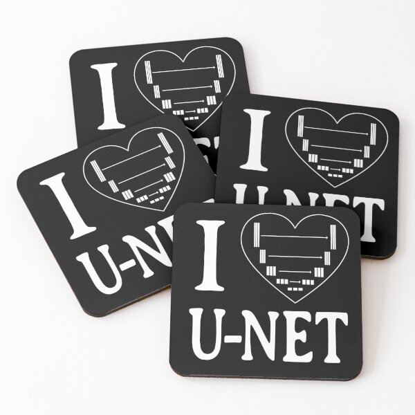 Item preview, I LOVE U-NET, Deep Learning, AI, Neural Network, Heart, Unet designed and sold by Decamegashop.
