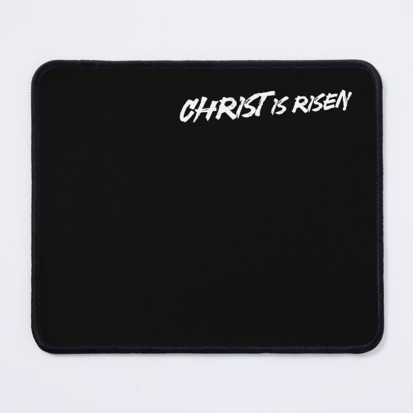 Item preview, Christ is Risen. White handwritten text on black background designed and sold by Christ-Risen.