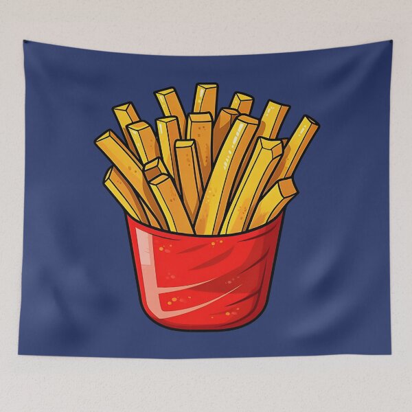 Item preview, Red container of French fries  designed and sold by Clearmind-Arts.