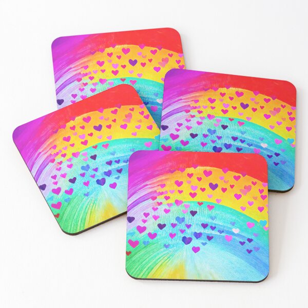 Item preview, Rainbow Hearts designed and sold by secretgardener.