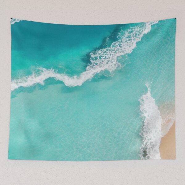 Item preview, Turquois Waves Washing Up On Golden Sandy Beach designed and sold by BBGIFTSUK.