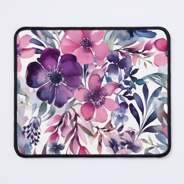 Item preview, Beautiful purple floral watercolor pattern  designed and sold by DaisyMarroquin.
