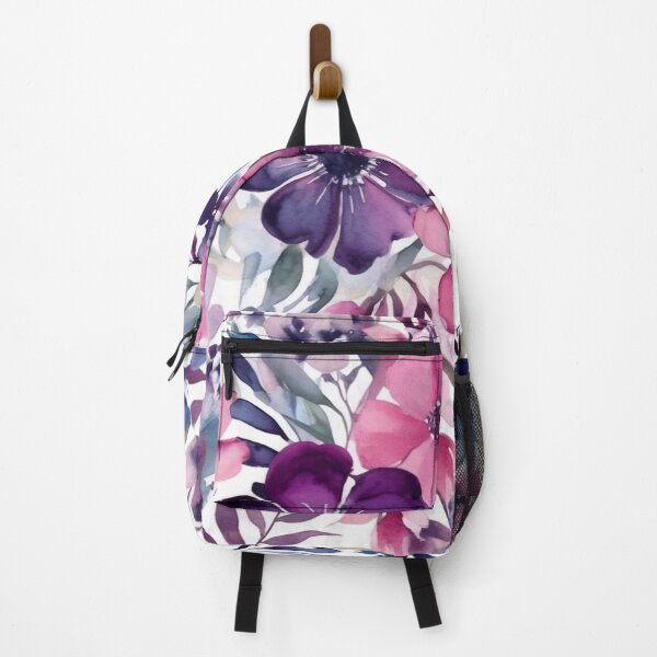 Item preview, Beautiful purple floral watercolor pattern designed and sold by DaisyMarroquin.