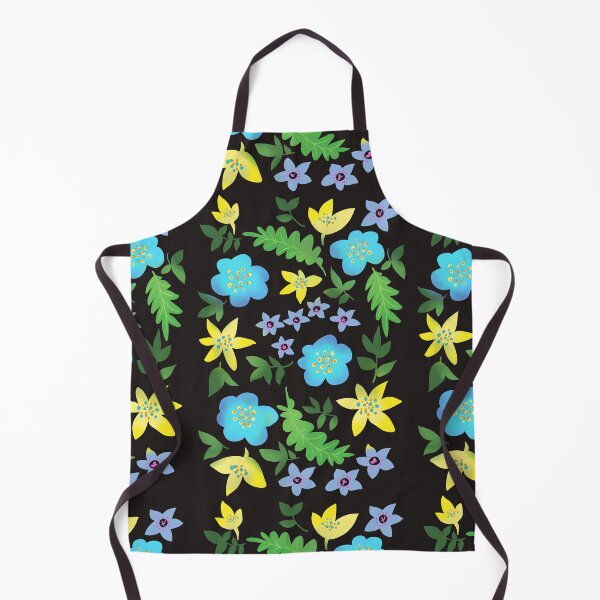 Item preview, Blue and yellow flowers designed and sold by Lemontreeart63.