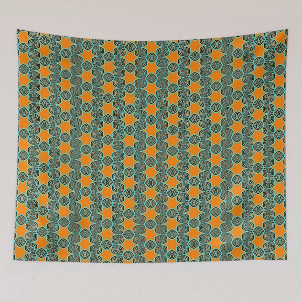 Item preview, Kaleidoscope repeat pattern Abstract Classic Retro 60s 70s mod designed and sold by ModSupporters.