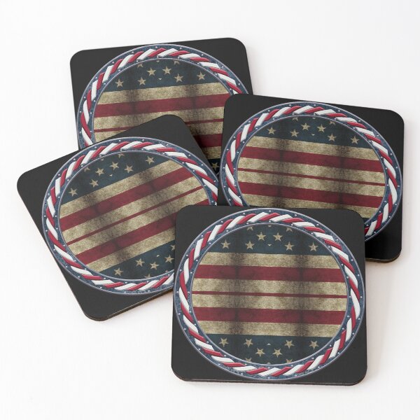 Item preview, Kaleidoscope July 4th Stars and Stripes in Celtic Circle Frame 22 designed and sold by Swabcraft.