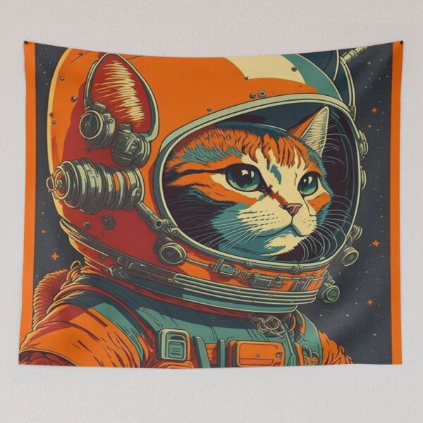 Item preview, Cat Astronaut designed and sold by mrbenzero.