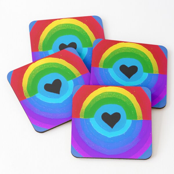 Item preview, Rainbow Hearts 2 designed and sold by secretgardener.